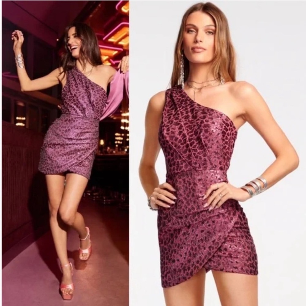 Ramy Brook NYC Exclusive Linda Dress New With Tags NWT Pink & Black Size Medium